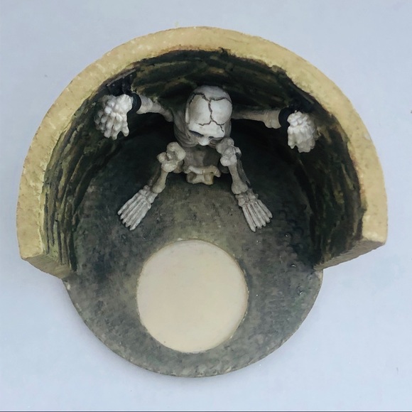 Russ Berrie Skeleton Votive Halloween Tea Lite New - Picture 5 of 7